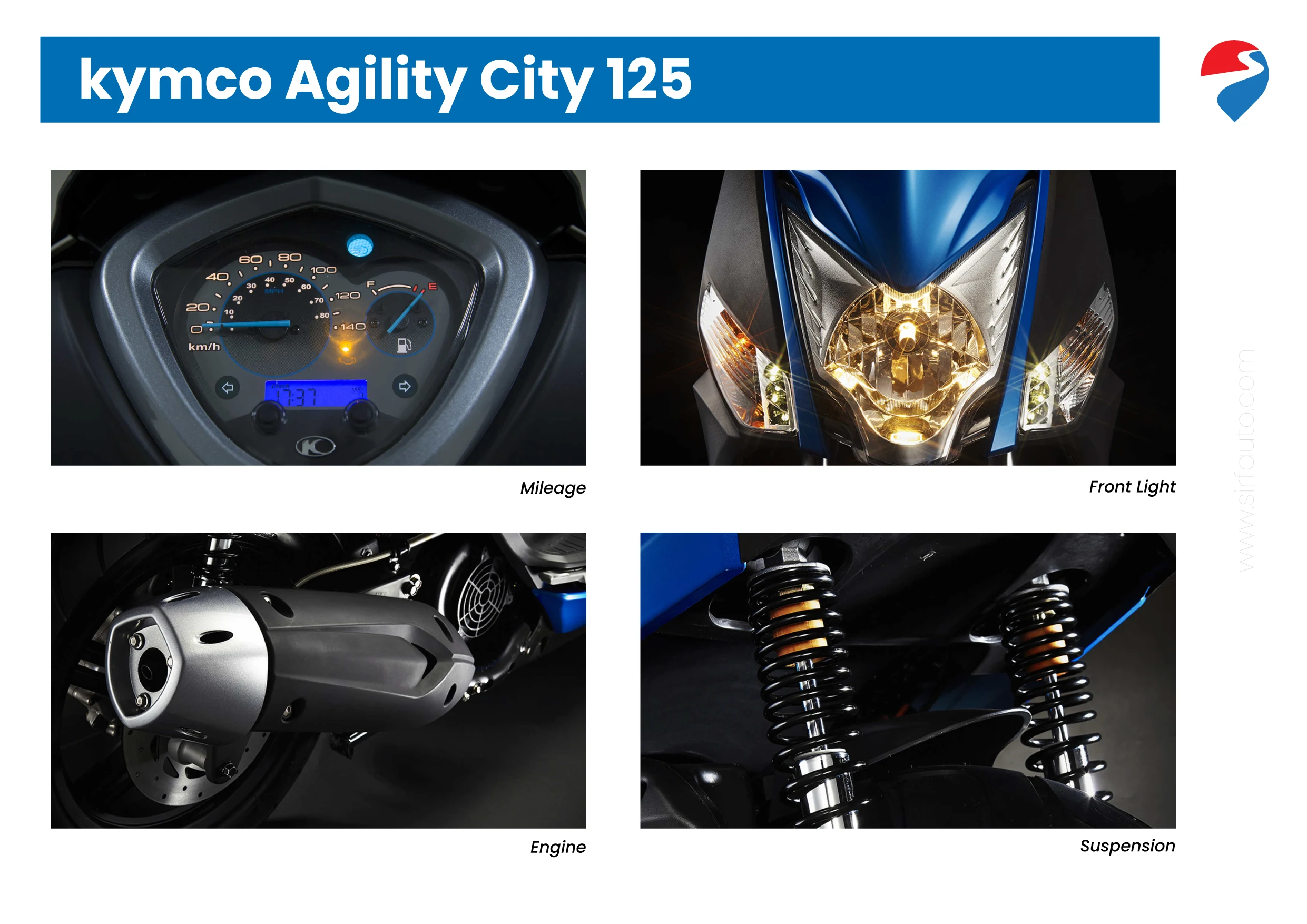 Kymco Agility City 125 Specifications